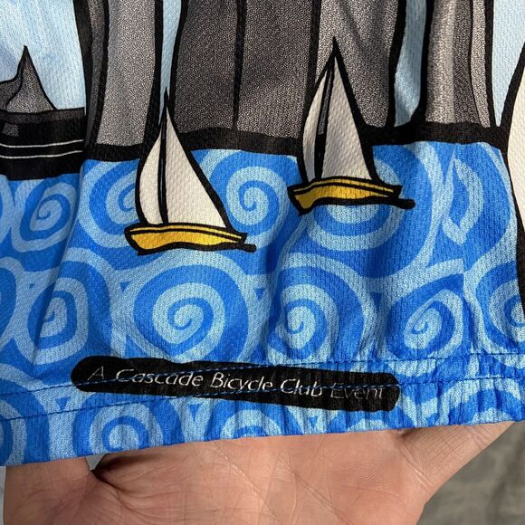 Vintage Cascade Cycling Jersey XS Bicycle Club RSVP 2004 Seattle To Vancouver BC - Picture 2 of 16